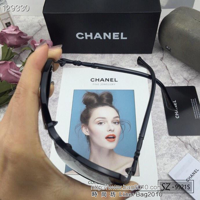 CHANEL香奈兒 寶麗來樹脂偏光鏡片 新款 小香太陽鏡 遮擋光線防輻射 9921S  lly1500